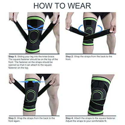 3D Compression Knee Sleeves for Men and Women